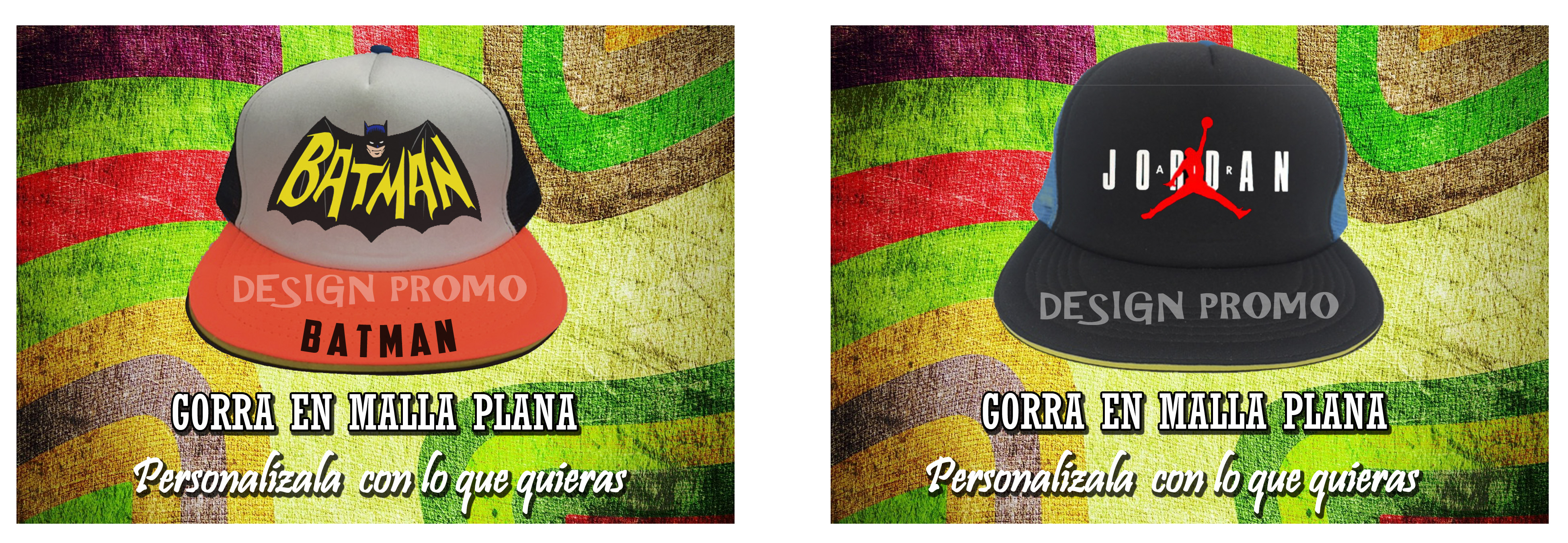 GORRA EN MALLA PLANA