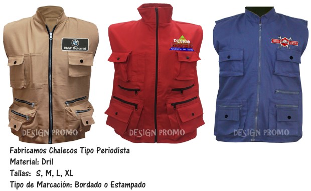 CHALECOS EN DRIL